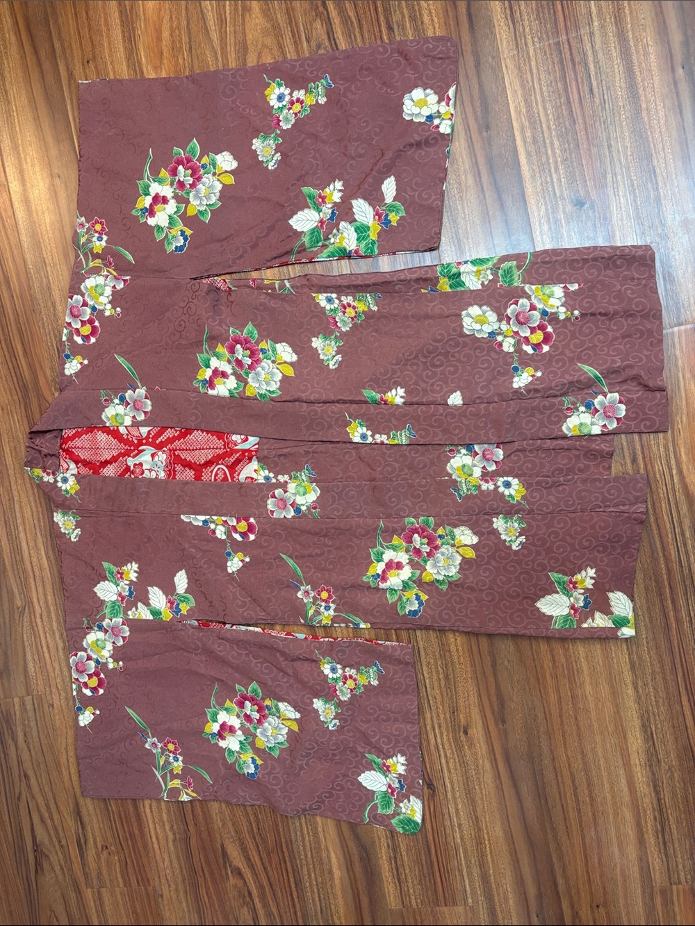 Vintage silk Japanese haori jacket
